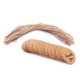 thumbnail image 2 of 100pcs Thank You Wedding Party Favor Scalloped Round Kraft Paper Tag with String (Brown), 2 of 3