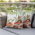thumbnail image 5 of Pack of 2 Outdoor Pillow Covers,Waterproof Pastoral Mushroom Fox Throw Pillow Covers,Watercolor Eucalyptus Botanical Decorative Pillowcases Cushion Covers for Couch Pillow Sham Protector 16x16 Inch, 5 of 8