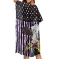 thumbnail image 4 of HELLHERO Long Long Kimono Swimsuit Cover Up for Beach Party Polyester Casual Bathing Suit Cover Up Star Pattern, 4 of 5