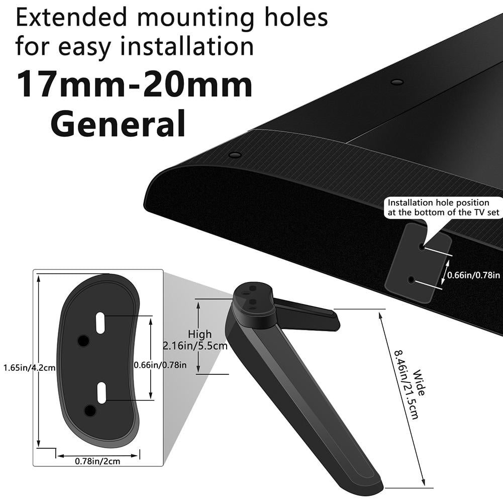 Universal TV Stand Legs TV Pedestal Feet Table TV Stand Legs Base New
