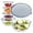 Clear Gray, variant on Glass Mixing Bowls with Lids Set of 5(0.85qt,1.11qt,1.69qt,2.85qt,4.7qt), Large Salad Bowl with Diamond Pattern & Grey Transparent Lids, Kitchen Clear Mixing Bowl for Serving Baking Prep Storage