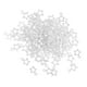 thumbnail image 2 of 2x100 Piezas Hollow Out Star Christmas Party Charms DIY Beads Silver White Zulema Colgante de dijes de estrella, 2 of 7