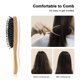 thumbnail image 3 of Cepillo masajeador de madera con cojín de aire para el cuero cabelludo, herramienta antiestática para peinar el cabello., 3 of 9