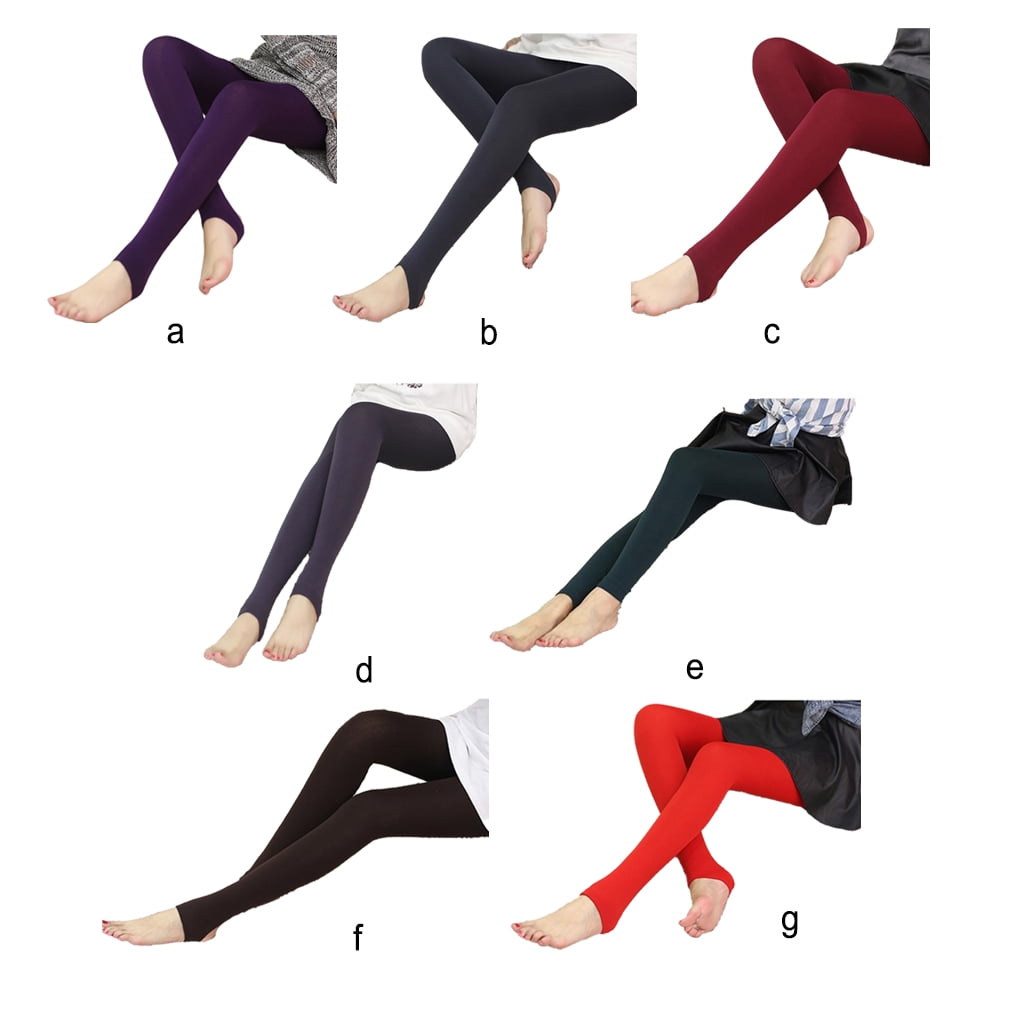Leggings Thermiques Femme Velours Elastique Confortable Couleur Unie Slim Ecole de Bureau Occasionnel Interieur Porter Pantalon Skinny Chaud pour le