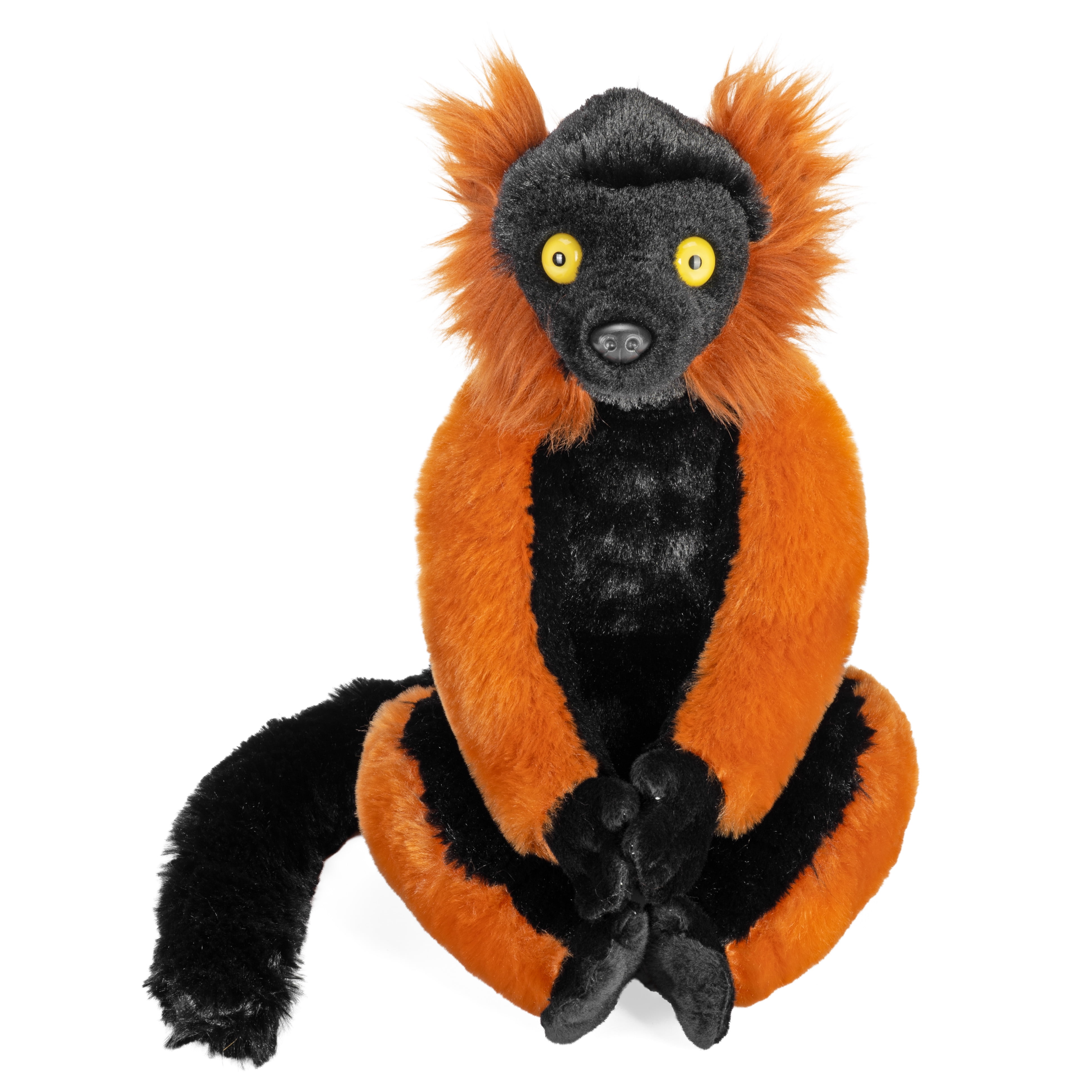 Wild Republic Lemur Red Ruffed, Cuddlekins, Stuffed Animal, 12 Inches, Gift for Kids, Plush Toy, Fill is Spun Recycled Water Bottles