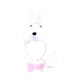 thumbnail image 2 of Conjunto de diadema con cola y pajarita de animal para disfrazarse, regalo de Halloween, cosplay para carnaval. conejo blanco, 2 of 7