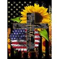 thumbnail image 1 of Kits de pintura de diamantes con cruz de girasol, taladro cuadrado completo, decoración de pared, arte artesanal Sywqhk Decoración hogareña, 1 of 9