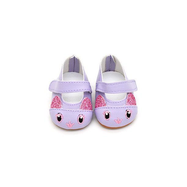 New Rabbit Leather Fit For 43cm Baby Doll 17Inch Doll Fashion Shoes And Accessories heqiyong LED