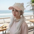 thumbnail image 6 of Slccxzc Pink Sweet Baseball Cap Kawaii Cat Ear Hats Lolita Style Fashion Caps Summer Sun Hat, 6 of 7