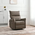 thumbnail image 2 of KEHOMY Rocking Recliner Chair,360 Degree Swivel Nursery Rocking Chair,Glider Chair,Modern Small Rocking Swivel Recliner Chair for Bedroom,Living Room Chair Home Theater Seat,Side Pocket, Brown, 2 of 18