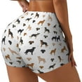 thumbnail image 1 of Fotbe Labrador Retriever Dog Shorts Sin Costuras – Shorts Deportivos de Cintura Alta para Mujer, Elásticos para Gimnasio, Yoga, Running o Ciclismo-Small, 1 of 8