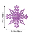 thumbnail image 2 of Wadada 12pcs Purple Snowflakes Ornaments-Christmas Tree Decor, Hanging Snowflake Decor for Christmas Tree Decor, Plastic Glitter Snow Flakes Ornaments for Christmas Indoor Winter Wonderland Decor, 2 of 6