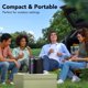 thumbnail image 5 of Altavoz Bluetooth Portátil con Luces Negro, IPX7 Impermeable, Sonido Potente, Bluetooth 5.3 y TWS, Entrada AUX/TF - Ideal para Exteriores, 5 of 6