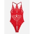 thumbnail image 5 of Ropa interior sexy europea y americana con perspectiva de encaje y entrepierna libre, pijama sexy unido, 5 of 5