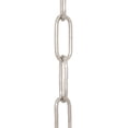 thumbnail image 2 of B&P Lamp® Nickel Plated, Heavy Duty Straight-Sided Chain, 3 Ft. Length, 2 of 3