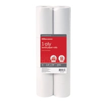 Office Depot Single-Ply Paper Rolls, 2 1/4in. x 130ft., White, Pack Of 12, 108862
