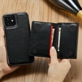 thumbnail image 6 of MOHEYO Removable Wallet MagSafe Compatible Leather Case for iPhone 12 | iPhone 12 Pro - Black, 6 of 11