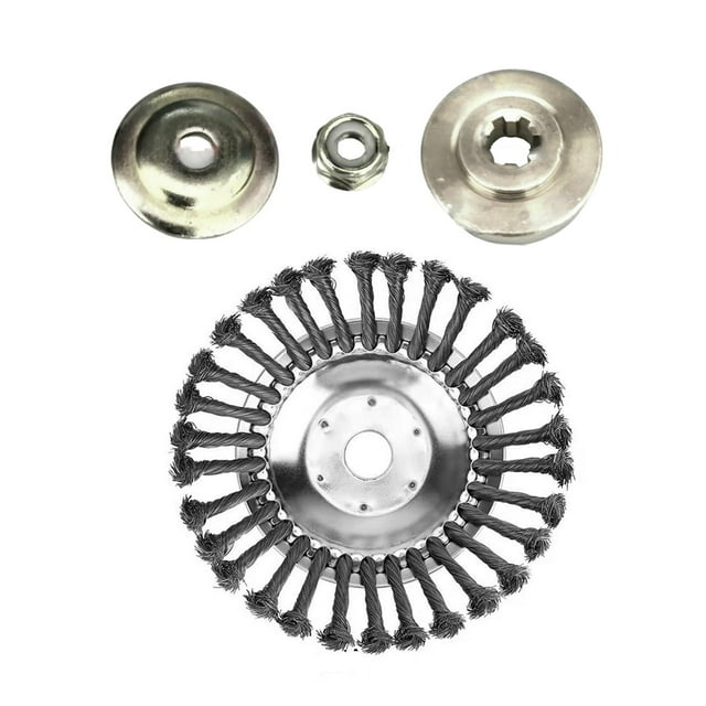 Cepillo giratorio de alambre, cabezal de corte, alambre de acero giratorio, cabezal de cepillo para para pavimentación 10 pulgadas otros 3 kits Zulema Cabezal de corte
