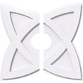 thumbnail image 1 of Ekena Millwork CMP18CM2-04000 18 in. OD x 4 in. ID Square Cosmo Architectural Grade PVC Contemporary Ceiling Medallion - 2 Piece, 1 of 1