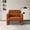 Brown, variant on Youdao Modern Occasional Chair, Small Sherpa Accent Chair, Teddy Fabric Soft Padded Armchair, Upholstered Cozy Arm Chair with Armrest, Comfy Single Sofa for Living Room Bedroom