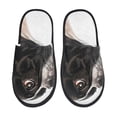 thumbnail image 1 of Fotbe Black And White Boston Terrier Pantuflas Peludas para Mujer con Estampado, Zapatillas de Peluche, Zapatos de Invierno para Casa, Uso Interior y Exterior-Large, 1 of 8