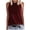 Wine, variant on Womens Plus Size Sleeveless Summer Casual Tops Round Neck Solid Sleeveless Vest Tops