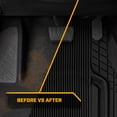 thumbnail image 4 of CAT TerrainGuard Heavy-Duty All-Weather Rubber Floor Mats, Universal Fit, Black, 3 Piece Set, 4 of 4