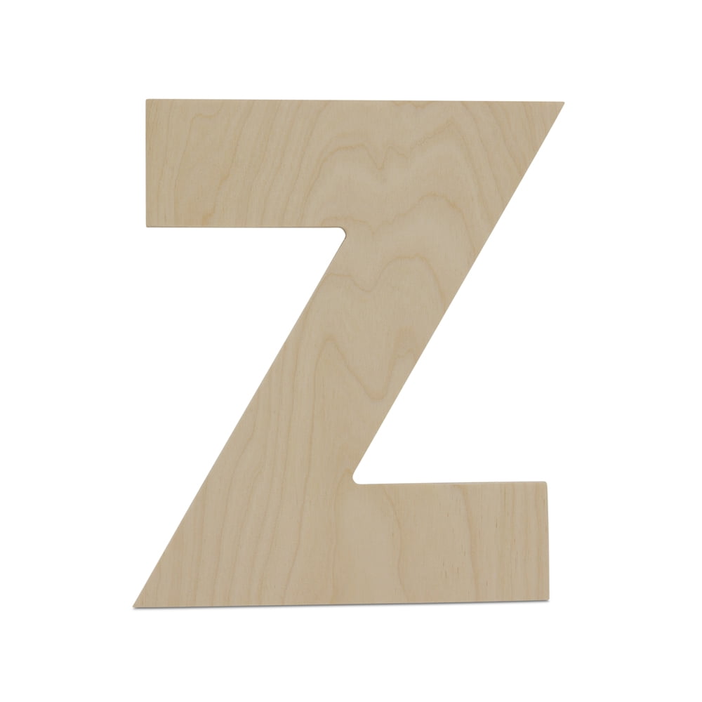 Wooden Letter Z Cutouts 8", Wooden Letters for Wall Decor, Home Decor