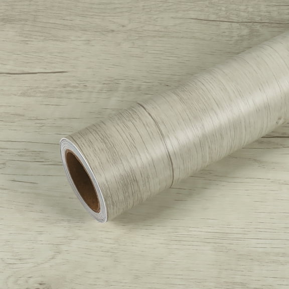 VEELIKE White Grey Wood Contact Paper Wood Wallpaper Peel and Stick Countertops Waterproof 15.7''x118'' Self Adhesive Wood Grain Contact Paper for Cabinets Table Removable Wood Look Contact Paper