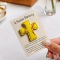 thumbnail image 5 of Synthetic Leather Baseball Cross with Inspirational Faith Message for Athletes Coaches Pocket Blessing, 5 of 5