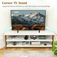 thumbnail image 5 of Costway Corner TV Stand for TVs up to 65" TV Console Table with AC Outlets&USB A Ports White, 5 of 10