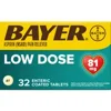 Bayer Low Dose Aspirin 81 MG Enteric Coated Talblets. (Pack of 2)