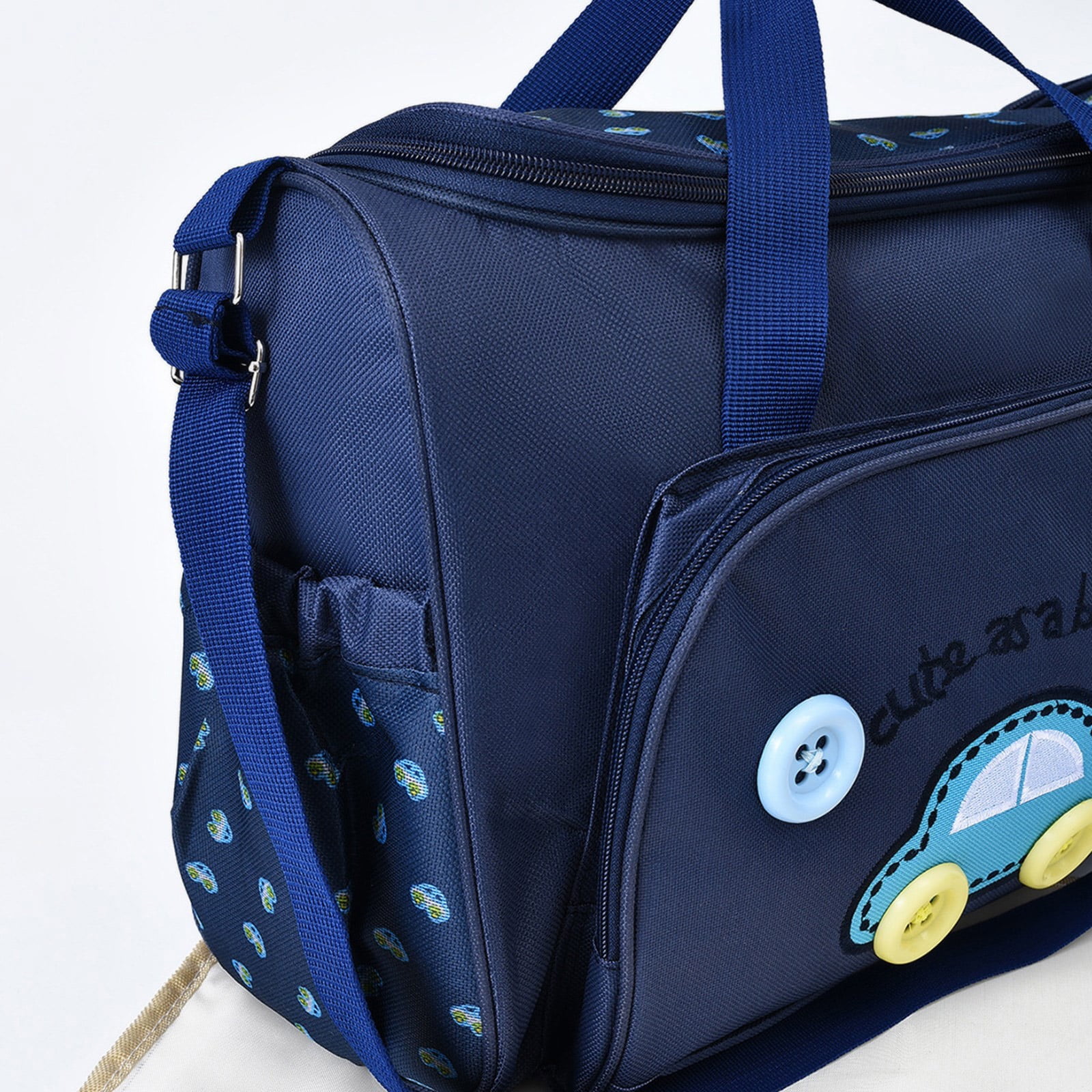Pack of 4 Baby Changing Bag Set Portable Baby Diaper Bags with Multiple Compartments and Comfortable Straps