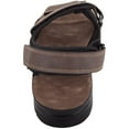 thumbnail image 3 of ABSOLUTE FOOTWEAR Mens Touch and Close Summer Holiday Strap Sports Sandals - Brown - US 9, 3 of 7