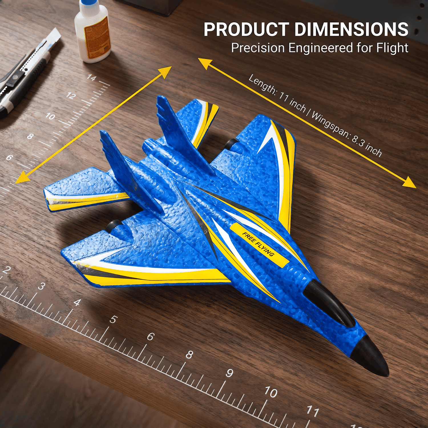 RC Plane,Remote Control Airplane Ready to Fly, 2.4Ghz 2 Channel RC Airplane with 3-Axis Gyro Stabilization, Durable EPP Foam RC Jet Aircraft Glider for Beginners & Kids