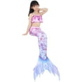 thumbnail image 5 of 4PCS Mermaid Tails for Swimming for Girls Kids Mermaid Swimsuit Costume Princess Bikini Set Bathing Suits_Special Gift, 5 of 5