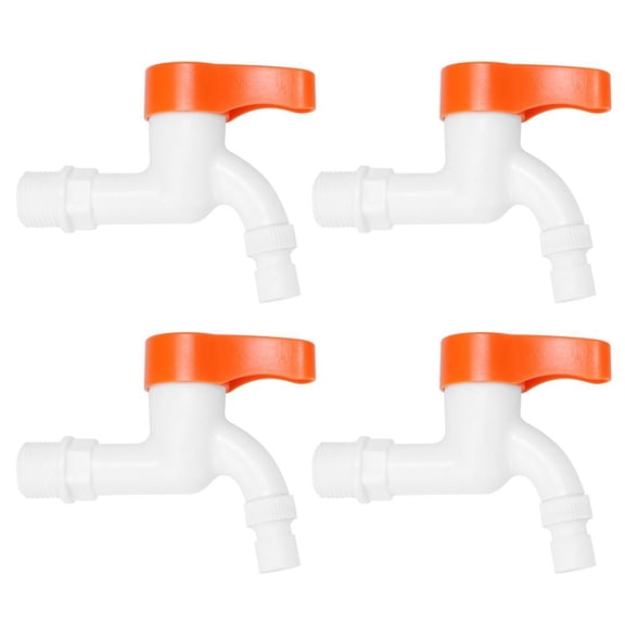 Suodoka 4‑Pack PPR Quick‑Connect Faucet Set – Durable G1/2" Male Thread Water Taps for Hot, Cold & Drinking Water Systems