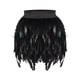 thumbnail image 1 of Minifalda de plumas para mujer, ropa de disfraz, cintura elástica, falda tipo A, vestido, atuendo 38cmx50cm, 1 of 9