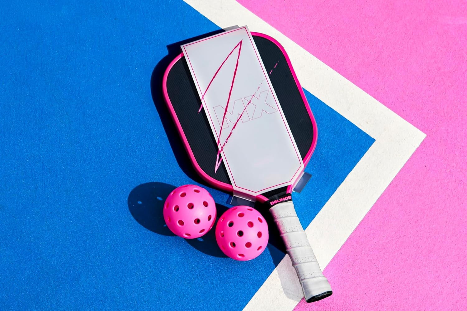 BOUNCE MX Kevlar Pickleball Paddle, Raw Carbon Fiber T700 with