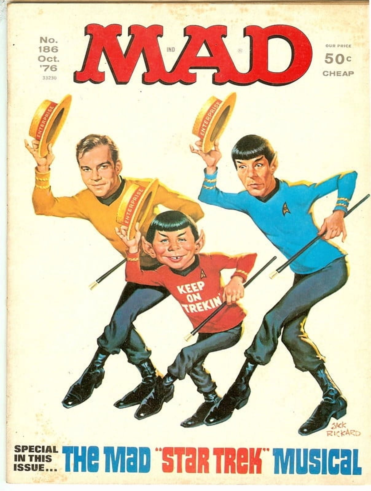 MAD Magazine Vintage Collectible #186 OCT 1976