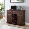 thumbnail image 2 of Gramercy Way Mahogany Cabinet and Wood Doors with Wine Rack, 2 of 9