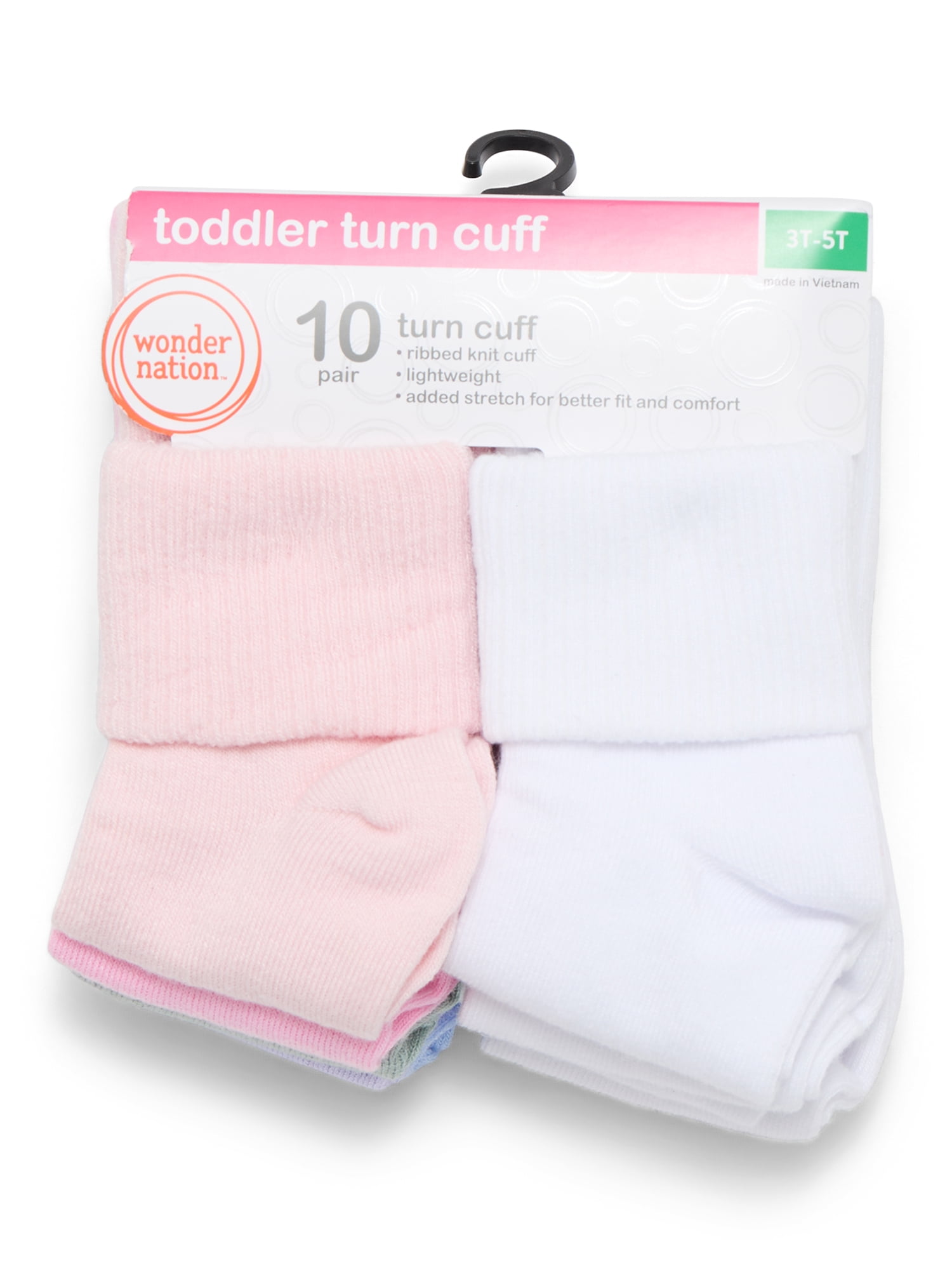 Wonder Nation Infant Girls Bobby Socks, 10-Pack, Size 18-36M