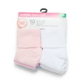 thumbnail image 3 of Wonder Nation Infant Girls Bobby Socks, 10-Pack, Size 0-6M, 3 of 15