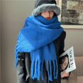 thumbnail image 1 of Bufanda de mujer estilo coreano de moda que combina con todo estudiante cálido mohair bufanda gruesa chal hombres pareja, 1 of 6