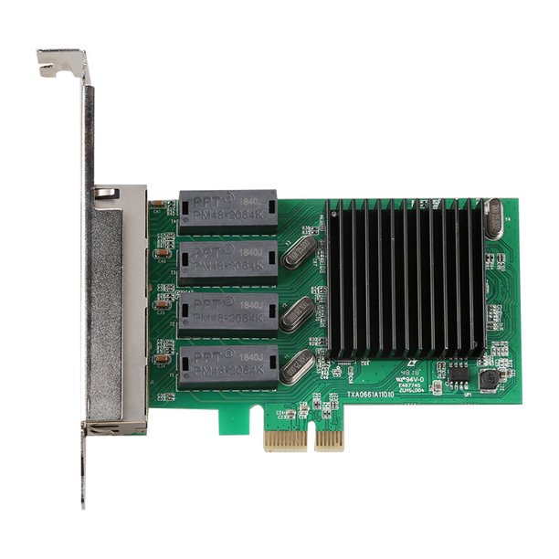 PCIe 4 Ports Gigabit Server Adapter 1000mbps RTL8111H Chips