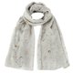 thumbnail image 1 of FOXMOTHER 2021 New Fashion Navy Star Moon Foil Gold Scarf For Womens Chirstmas Gifts, 1 of 4
