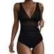 thumbnail image 2 of Trajes de baño para mujer, Trajes de baño para mujer, Traje de baño de moda para mujer, Traje de baño estampado multicolor a juego, ajustado y fruncido, Traje de baño para mujer, 2 of 8