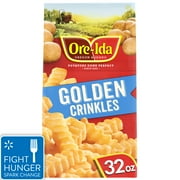Ore-Ida Golden Crinkles, Crinkle Cut Fries, French Fried Frozen Potatoes, 32 oz Bag