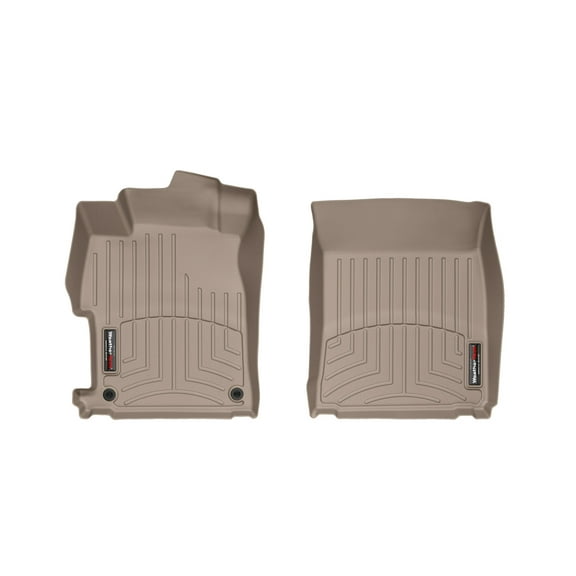WeatherTech Custom Fit FloorLiners compatible with Honda Civic, Civic Si - 1st Row (Driver & Passenger), Tan