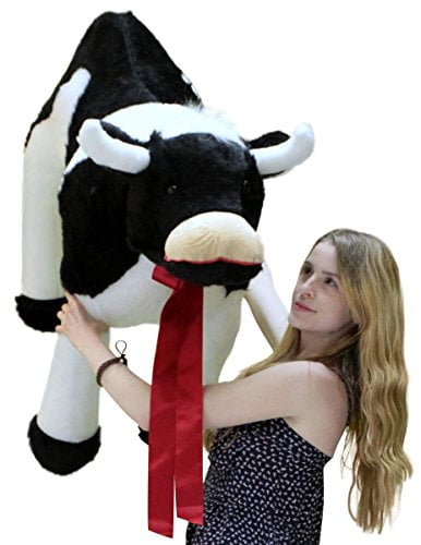 large stuffed cow